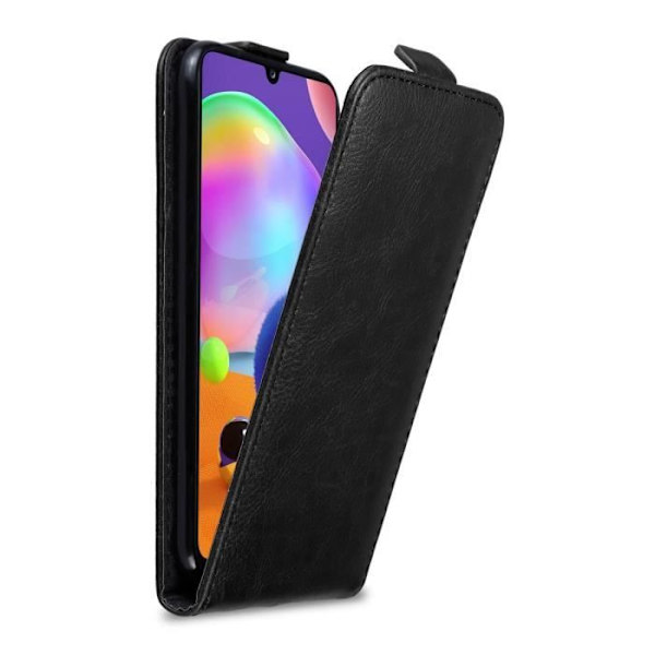 Coque - CADORABO - Samsung Galaxy A31 - Svart Natt - Magnetisk Flip - Hållbart Skydd NATTSVART