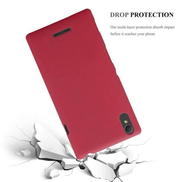 Coque - CADORABO - Sony Xperia T3 - Röd - Hårda skydd - Elegant design Röd