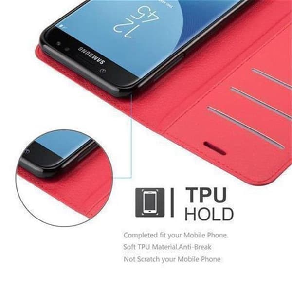 Etui för Samsung Galaxy J7 2017 i KIRSCHRÖD Röd