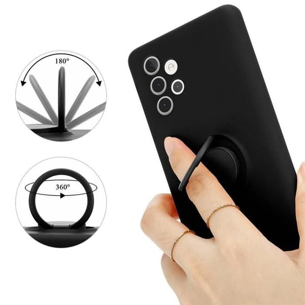 Skyddsfodral för Samsung Galaxy A32 5G i LIQUID BLACK Stötskydd Svart