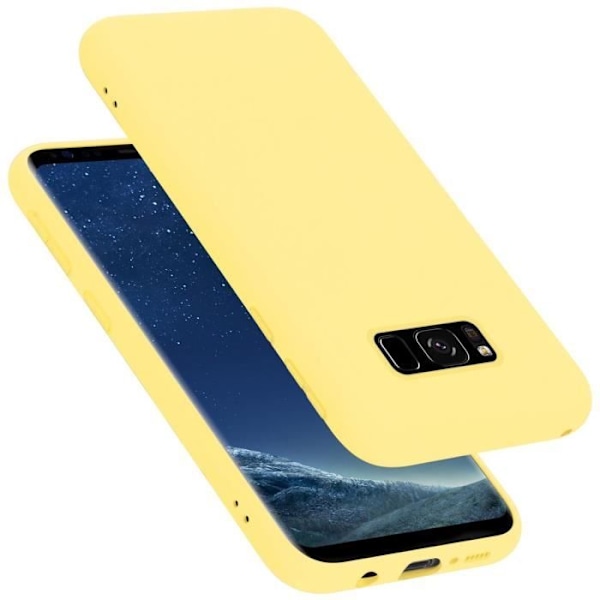 Coque - CADORABO - Samsung Galaxy S8 - Silikon TPU - Gul - Stötdämpande skydd Gul