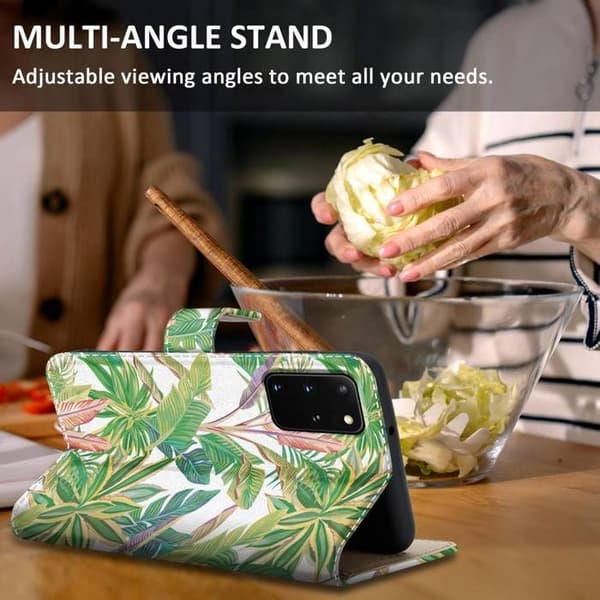 Etui för Samsung Galaxy S20 PLUS Fodral med lock i Grön Plånboks Skydd Grön