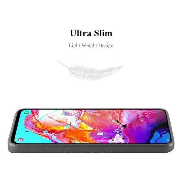 Fodral för Samsung Galaxy A70 / A70s Fodral i METALLIC GREY Fodral Skydd Silikon TPU Matt Fodral METALLISK GRÅ