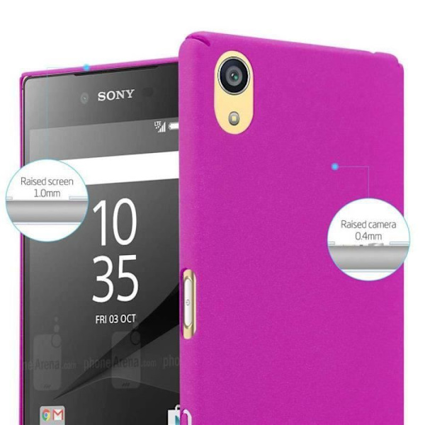 Coque - CADORABO - Sony Xperia Z5 PREMIUM - Frosty Rose Vif - Stötskydd - Matt design Frostig ros Vif