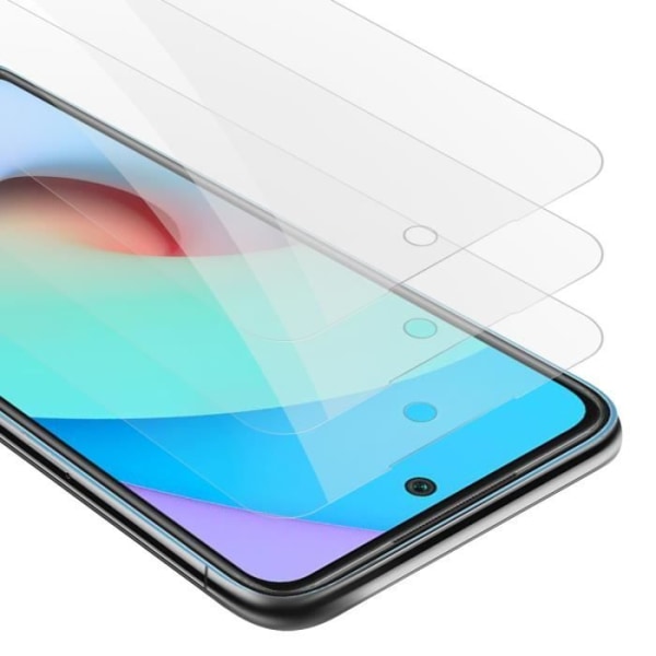 3x skärmskydd i härdat glas för Xiaomi RedMi 10 / RedMi NOTE 11 4G Skyddsfilm gjord av HÖGT TRANSPARENT härdat härdat glas Transparent