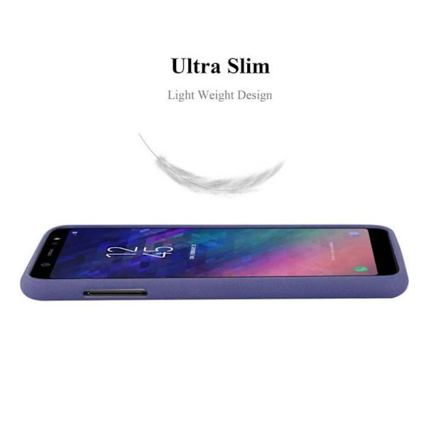 Fodral - CADORABO - Samsung Galaxy A6 PLUS 2018 - TPU silikon - Stötskydd - Tunn och lätt design Frost mörkblå