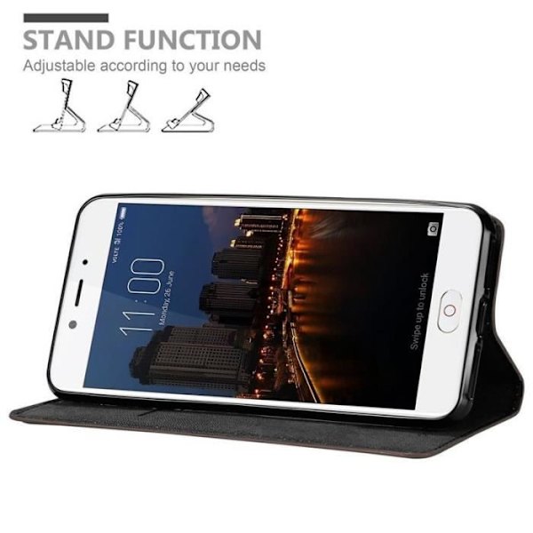 Cadorabo Fodral till ZTE Nubia N2 i KAFFEBRUNT