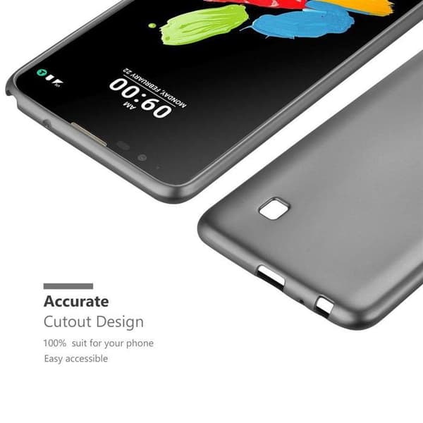 Skyddsfodral för LG STYLUS 2 Skyddsfodral i MATTE DESIGN i METALLIC GRÅ Grå