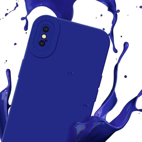 Skyddsfodral för iPhone XS MAX i FLUID BLÅ Stötsäker Blå