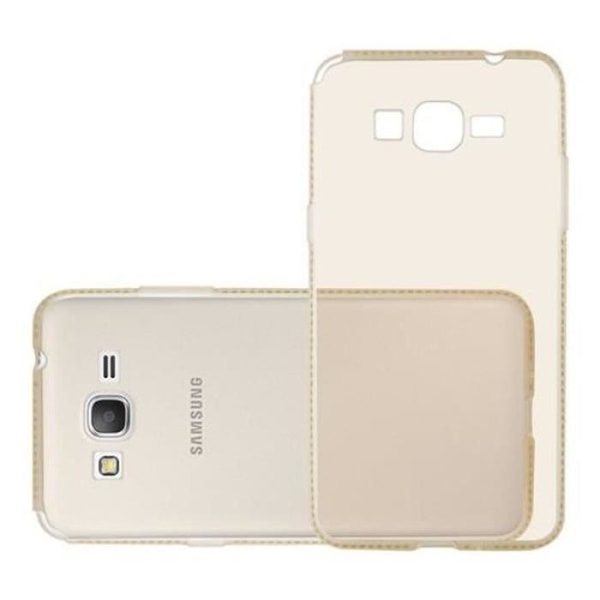 Samsung Galaxy GRAND PRIME Fodral i GOLD DIAMOND by Cadorabo (STASS Design) Ultratunt mjukt silikongel TPU-fodral med halkskydd