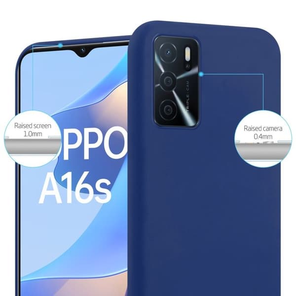 Skyddsskal för Oppo A16s / A54s CANDY MÖRKBLEU Stötskydd Silikon Blå