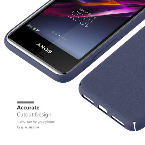 Coque - CADORABO - Sony Xperia E1 - Hårdskydd - Matt Design - Blå Färg Blå