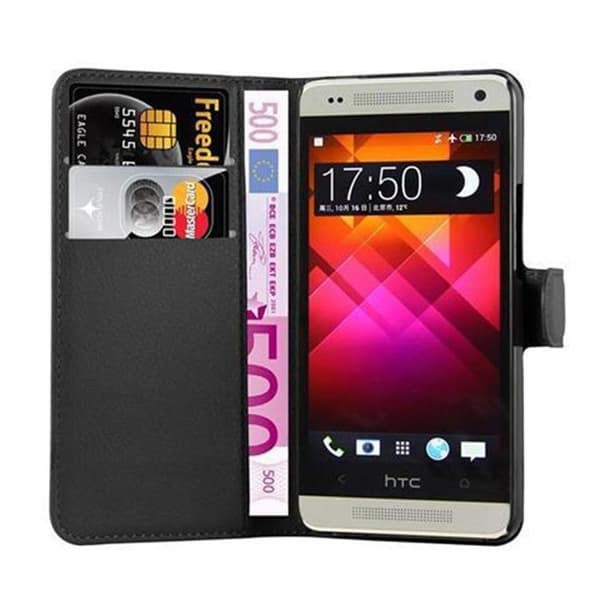 Etui för HTC ONE M4 MINI i JET BLACK Svart