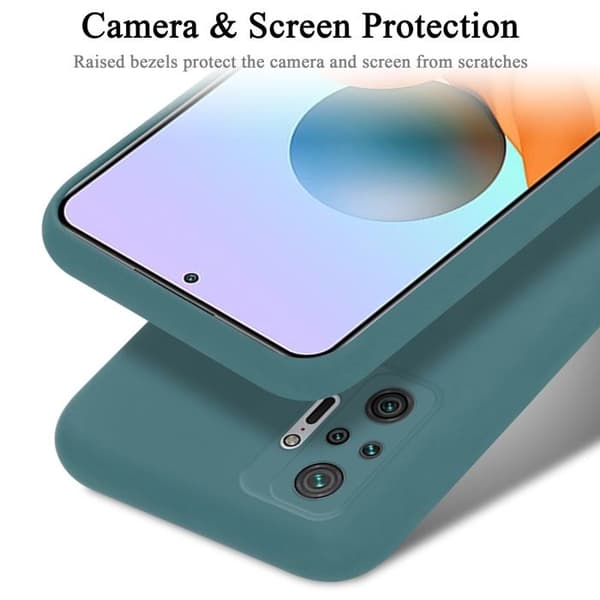Skyddsskal för Xiaomi RedMi NOTE 10 PRO Stötabsorberande i LIQUID GREEN Grön