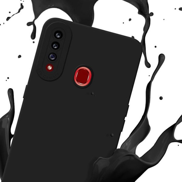Fodral för Samsung Galaxy A20s i BLACK FLUID Fodral Fodral i flexibelt TPU silikonskydd Svart