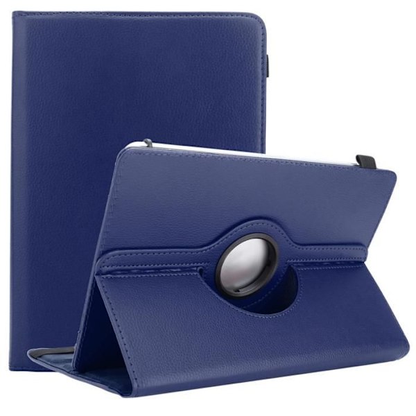 Coque för Acepad A121 (10.1 Zoll) Etui i MÖRKBLA Huvudskydd Case Cover Skydd 360 grader konstläder Plånbok Wallet Blå
