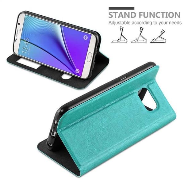 Flip-fodral för Samsung Galaxy NOTE 5 Fodral i TURKOS MINT Skydd Blå