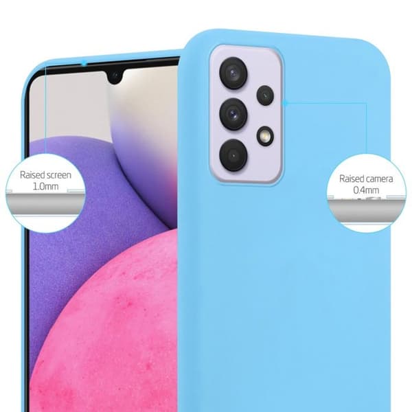 Skyddsfodral för Samsung Galaxy A33 5G CANDY BLÅ Stötskydd Silikon Blå