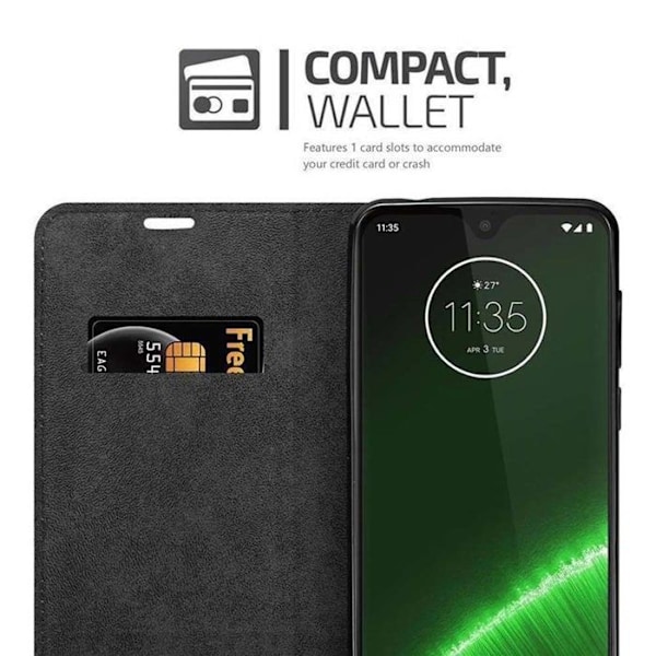 Skyddsfodral för Motorola MOTO G7 / G7 PLUS i KAFFEBRUNT Plånboksfodral Case Cover Protection Wallet kastanj