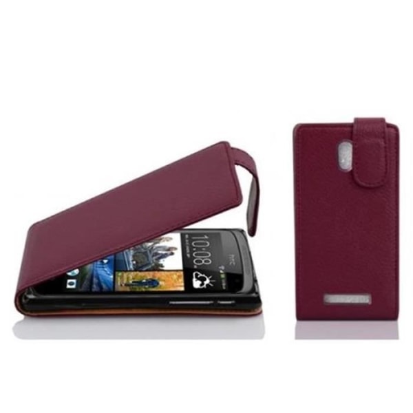 Cadorabo Fodral Fodral för > HTC DESIRE 500 < i Flip Style Fodral Fodral Bumper Wallet i VIOLTT ORCHID