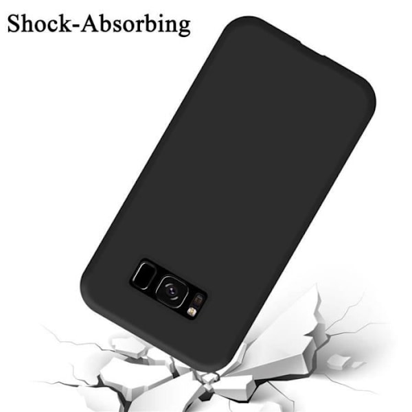 Cadorabo skal för Samsung Galaxy S8 Plus - i svart - Flexibel TPU-silikon Svart