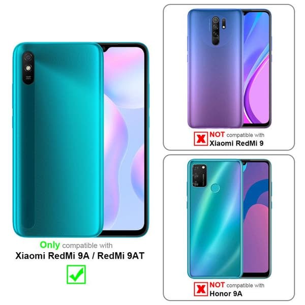 3x Härdat Glas för Xiaomi RedMi 9A / RedMi 9AT Skärmskydd Svart