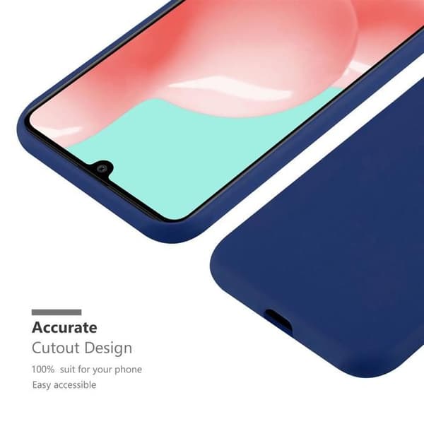 Skyddsfodral för Samsung Galaxy A41 CANDY MÖRKBLOMMA Stötskydd Silikon Blå