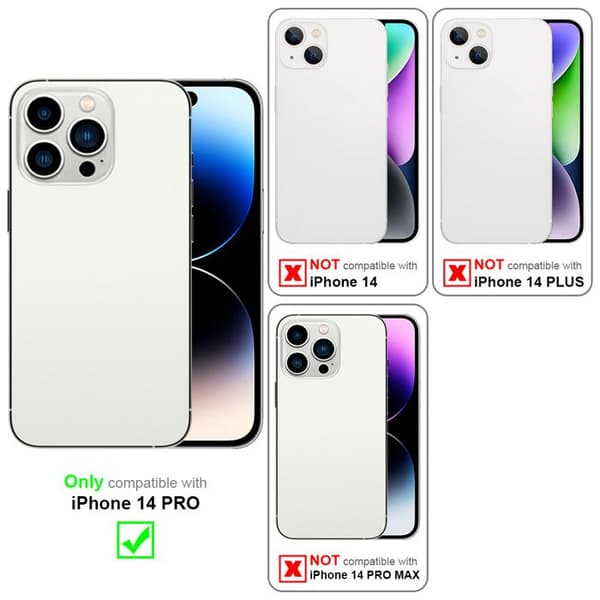iPhone 14 PRO SKYDDSSKAL SVART - GRÅ FOKUSERINGSRING Svart