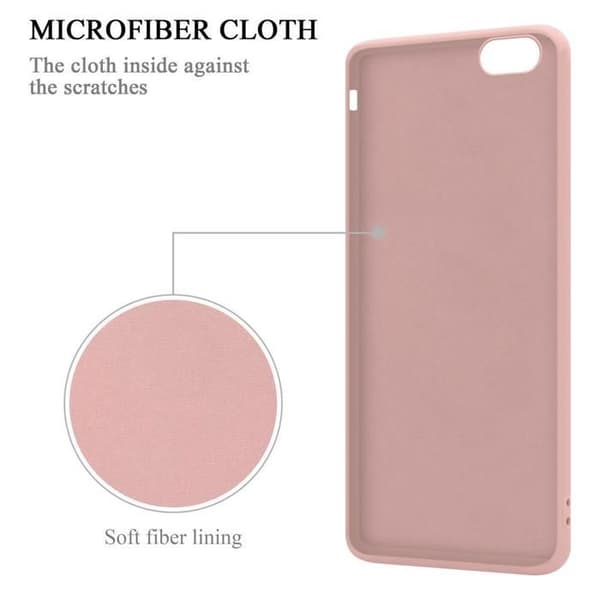Skal för iPhone 6 PLUS / 6S PLUS i LIQUID PINK Stötabsorberande skydd Ros