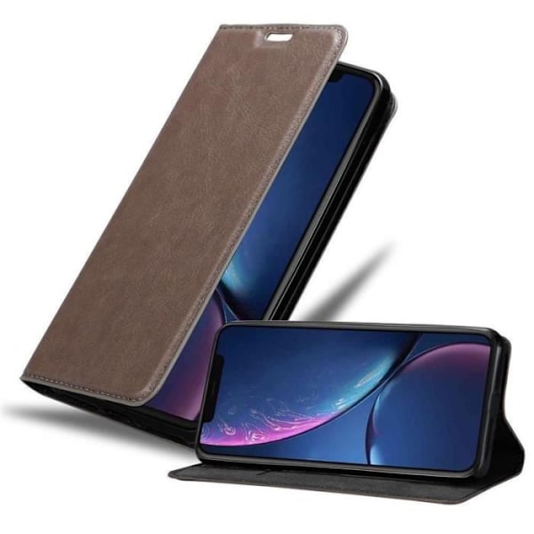 Coque - CADORABO - Apple iPhone 11 PRO - Syntetiskt läder - Magnetstängning - Ställfunktion kastanj