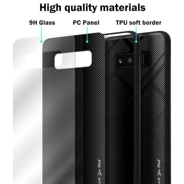 Skyddsfodral för Samsung Galaxy NOTE 8 OPALE SVART Stötskydd Svart