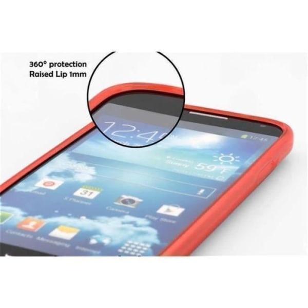 Huawei G8 MINI / ENJOY 5 CHERRY RED Fodral Cadorabo DESIGN S Gel TPU Silikonskydd Fodral Cover Ultra Slim Bumper