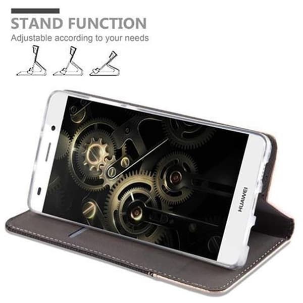 Skyddsfodral för Huawei P8 LITE 2015 i ANTRACITGULD Etui Case Stötskydd Grå