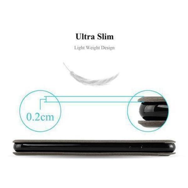 Flipfodral för Huawei P8 Fodral i BRUN STEN Skydd brun