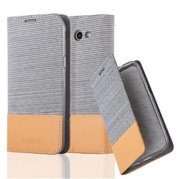 Skyddsfodral för Samsung Galaxy J5 2017 US Version i LJUST GRÅ BRUN Etui Case Skydd Grå