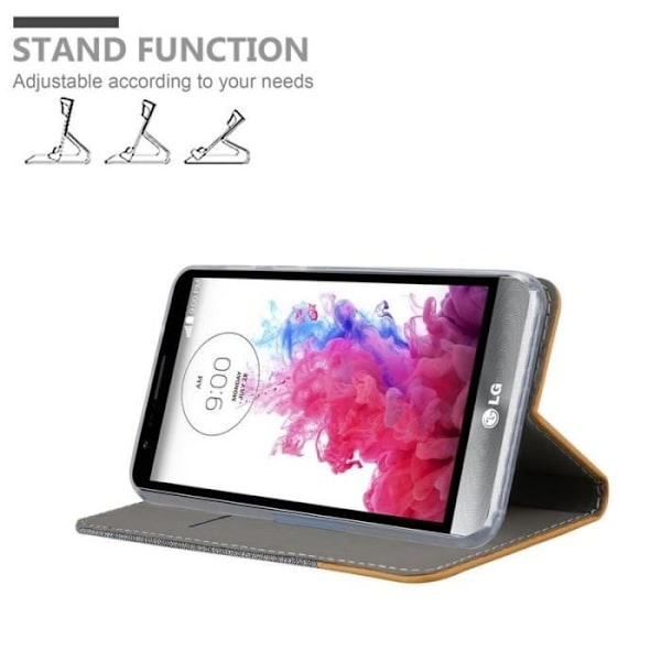 Cadorabo Fodral till LG STYLUS 3 i LJUSGRÅ BRUN