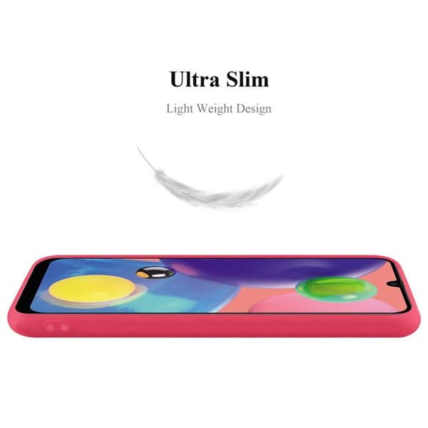 Skyddsskal för Samsung Galaxy A70 / A70s CANDY RÖD Stötsäker Silikon Röd
