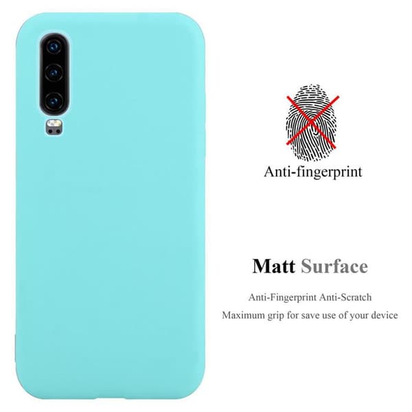 Skyddsfodral för Huawei P30 CANDY BLÅ Stötabsorberande Silikon Blå