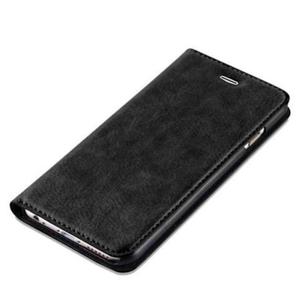 Cadorabo Apple iPhone 6 / 6S Fodral NATTSVART Osynlig MAGNETISK STÄNGNING Fodral Fodral Stöder stativ och kortplats