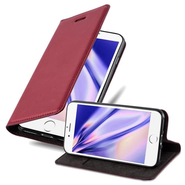 Etui för iPhone 7 PLUS / 7S PLUS / 8 PLUS Skal i ÄPPLE RÖD Röd