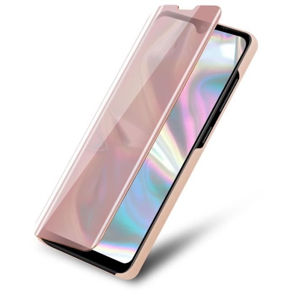 Cadorabo Fodral för Samsung Galaxy A70e i KUNZIT ROSE Clear View Mirror Cover 360 graders skydd KUNZIT ROSE