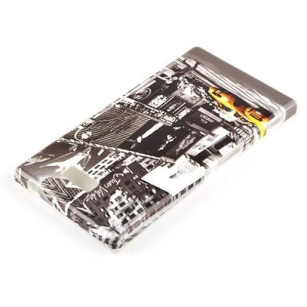 Cadorabo - Hard Shell Case > Sony Xperia M2 < – Case Cover Bumper Design: NEW YORK CAB