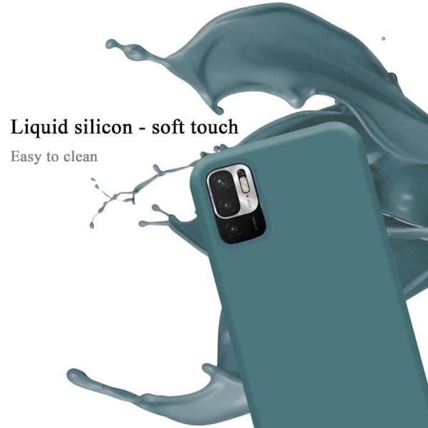 Coque - CADORABO - Xiaomi RedMi NOTE 10 5G / POCO M3 PRO 5G - LIQUID GREEN - Silikon TPU - Stötskydd VÄTSKA GRÖN
