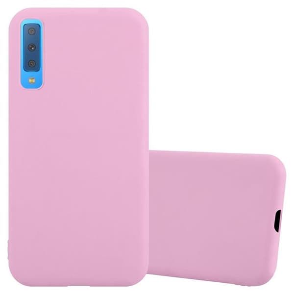 Skyddsfodral för Samsung Galaxy A7 2018 CANDY ROSE VIF Stötskydd Silikon Ros
