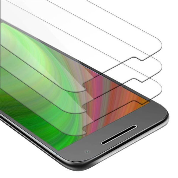 Skyddsglas för Motorola MOTO G4 PLUS - CADORABO - Pack om 3 - Rep resistant - Tjocklek 0.3mm Transparent