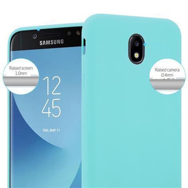 Skyddsfodral för Samsung Galaxy J7 2017 CANDY BLÅ Stötabsorberande Silikon Blå