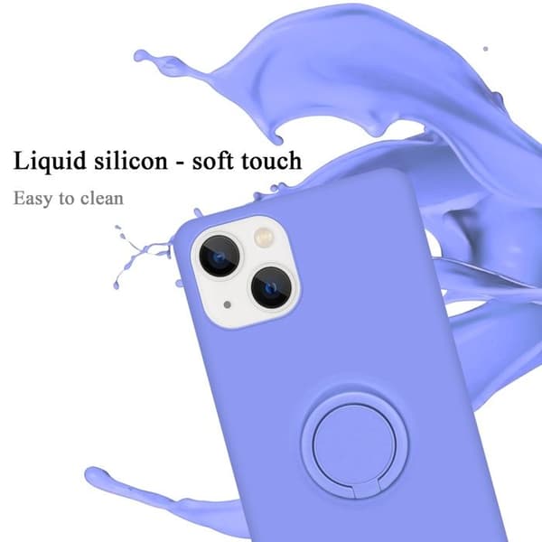 Skal för iPhone 14 PLUS i LIQUID LIGHT PURPLE Stötskydd Violett
