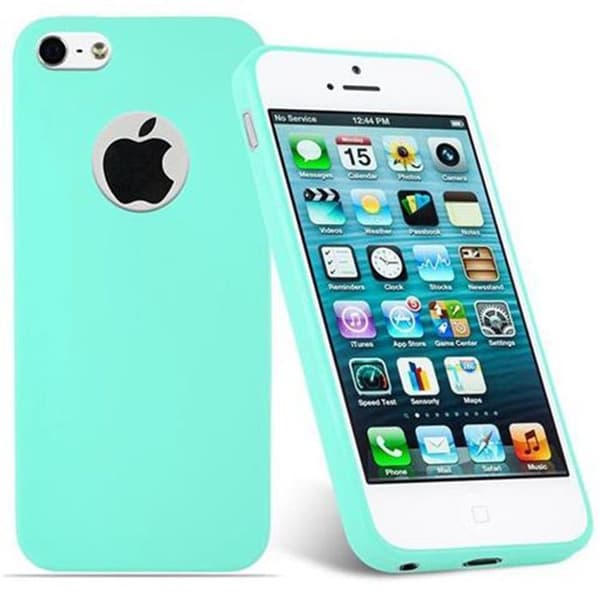 Skal för iPhone 5 / 5S / SE 2016 CANDY BLÅ Stötsäker Silikon Blå