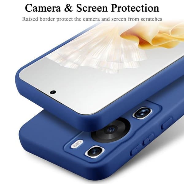 Skyddande stötsäker skal för Huawei P60 Pro i LIQUID BLUE Blå