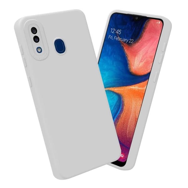 Skyddsfodral för Samsung Galaxy A20 / A30 / M10s i FLUID VIT Stötsäker Vit